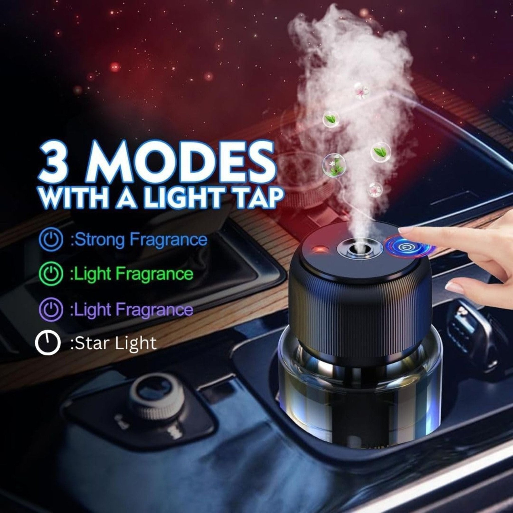 Car Fragrance Diffuser 130mL - Black