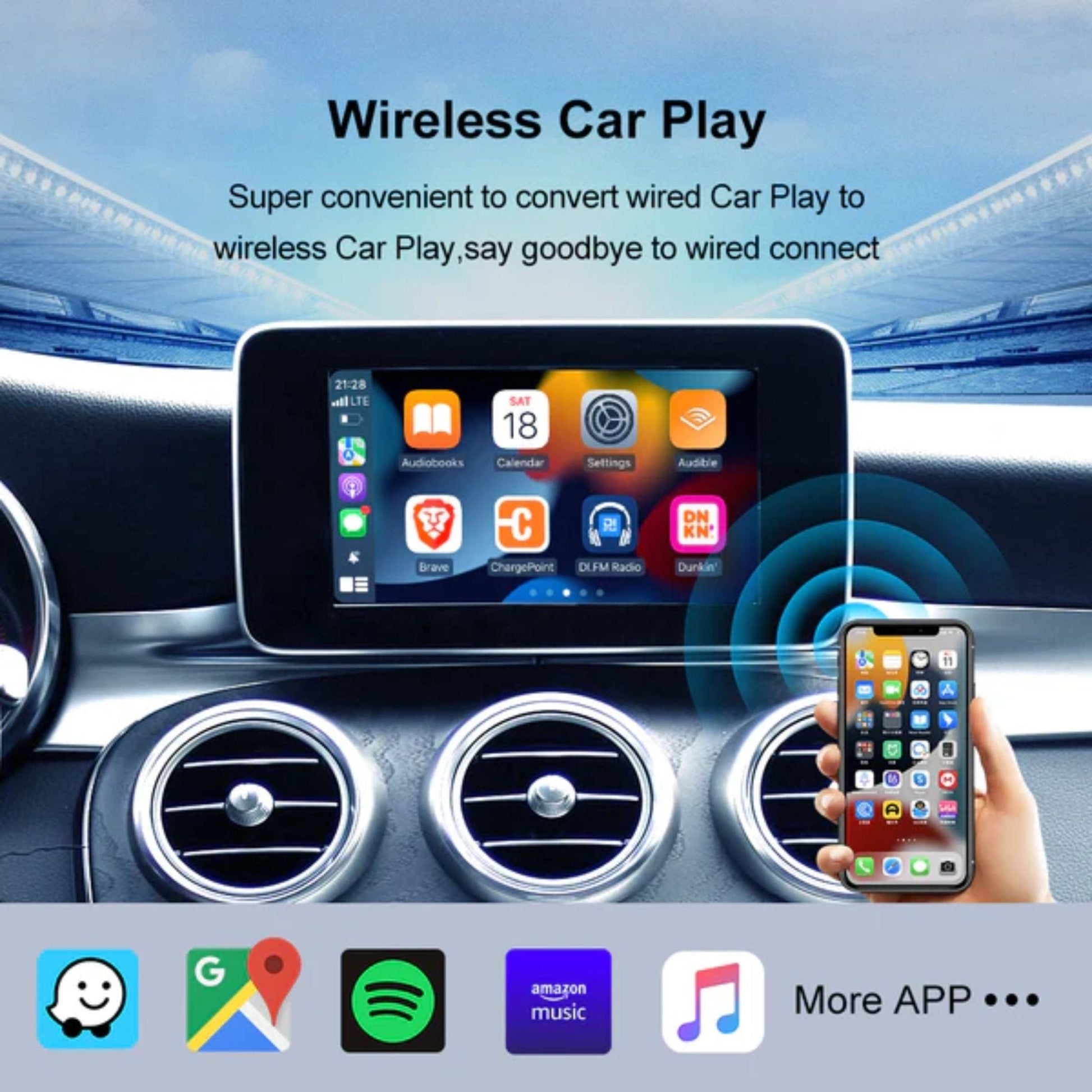 Car Play Android Box Full Android System 4G 8GB 128GB - 2 - Black