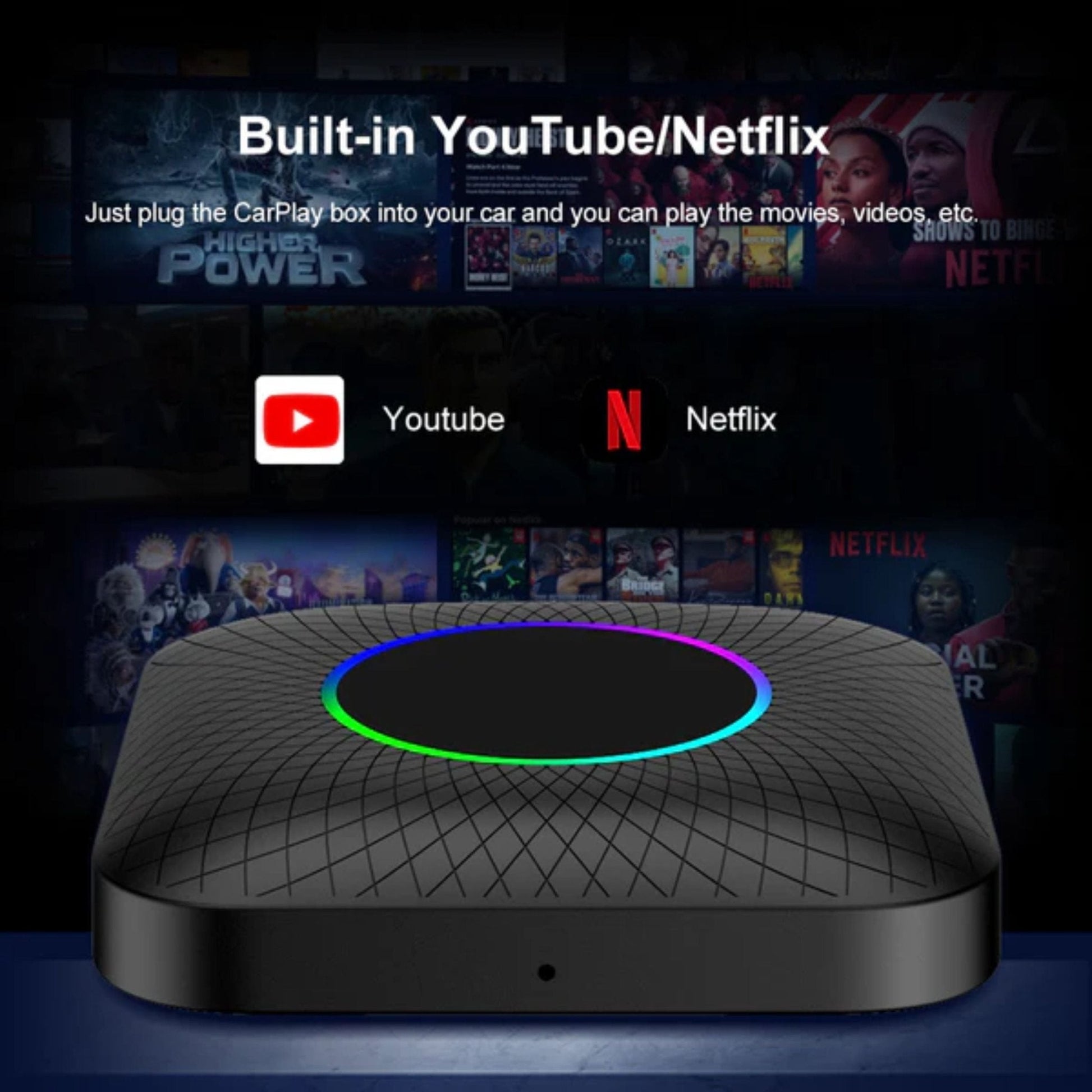 Car Play Android Box Full Android System 4G 8GB 128GB - 2 - Black