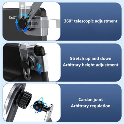 Car Screen Magnetic Wireless Charging Bracket A8s - Space Gray