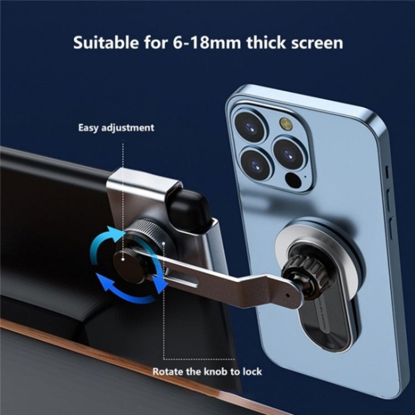Car Screen Magnetic Wireless Charging Bracket A8s - Space Gray