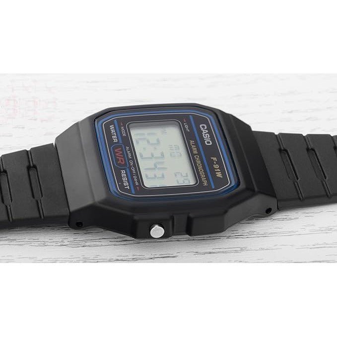 Casio LCD Digital Watch F-91W-1DG - Black