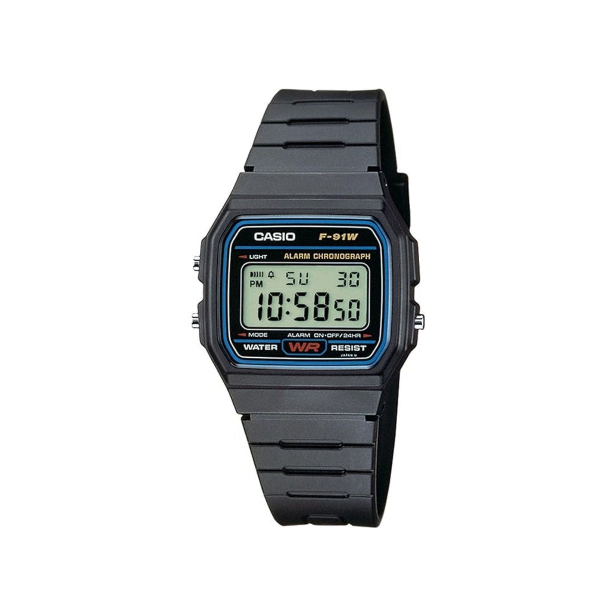 Casio LCD Digital Watch F-91W-1DG - Black