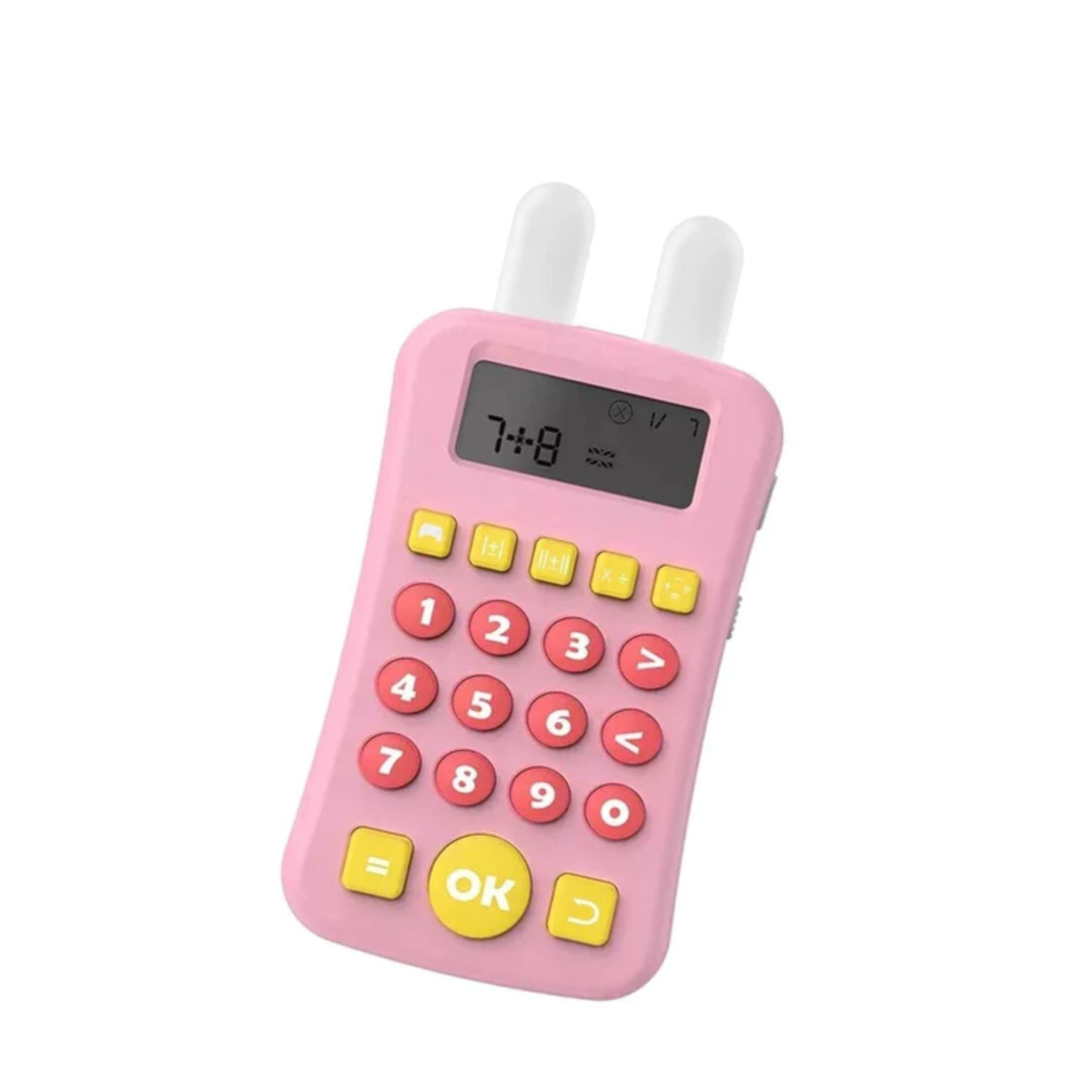 Children's Mathematics Early Education Toy Machine in English Language - Pink