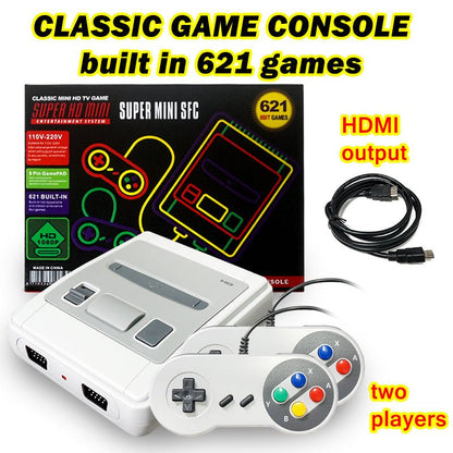 Classic Mini HDMI TV Game Super Mini SFC Entertainment System Built-in 621 8bit Games