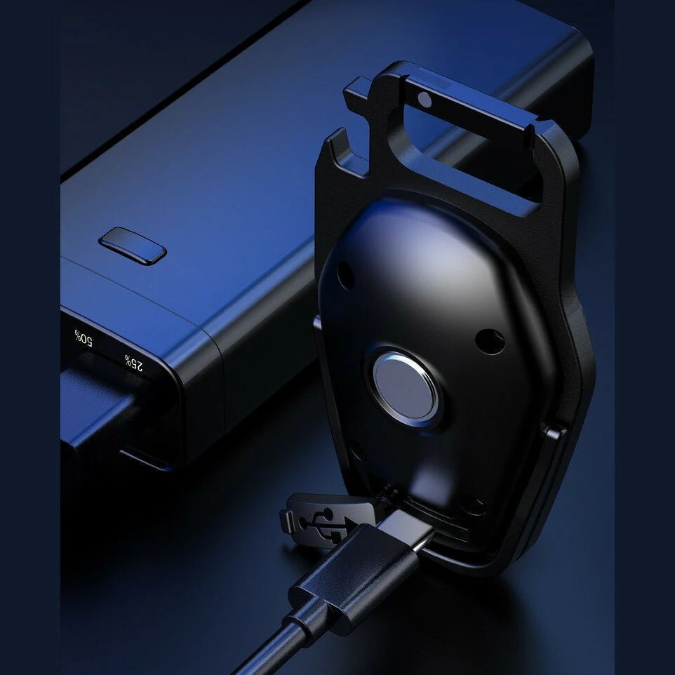 Cob Multi-Function Key Chain Light - Black