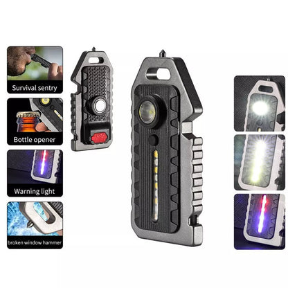 Cob Rechargable Keychain Light - W5136 -Black