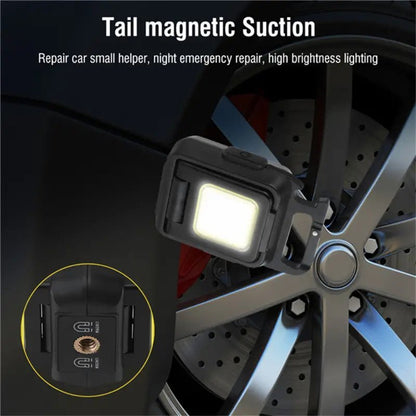 Cob Rechargeable Keychain Double Side Light - 3 - Black