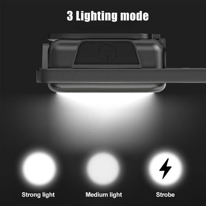 Cob Rechargeable Keychain Light - 2 - Black