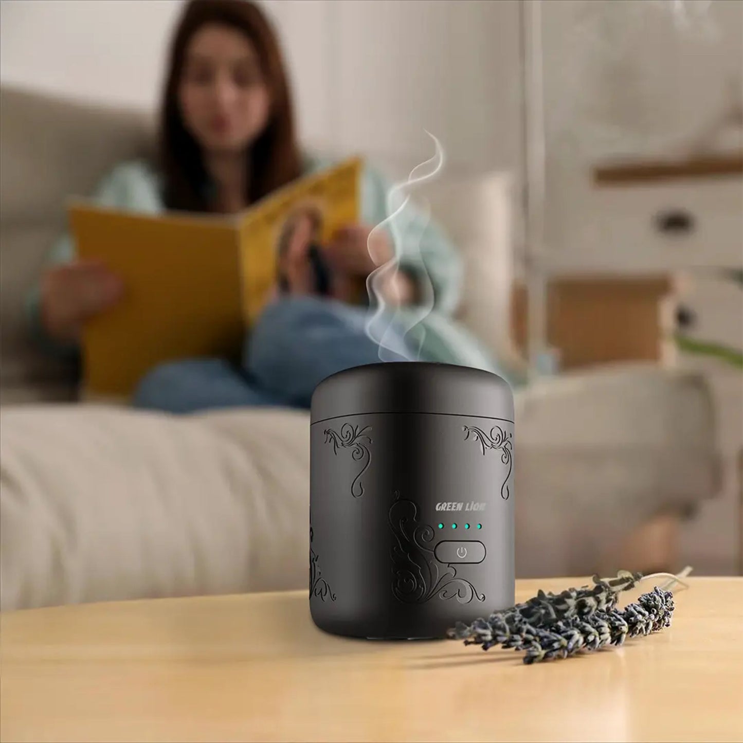 Green Lion Aseel Bakhour Burner - Black