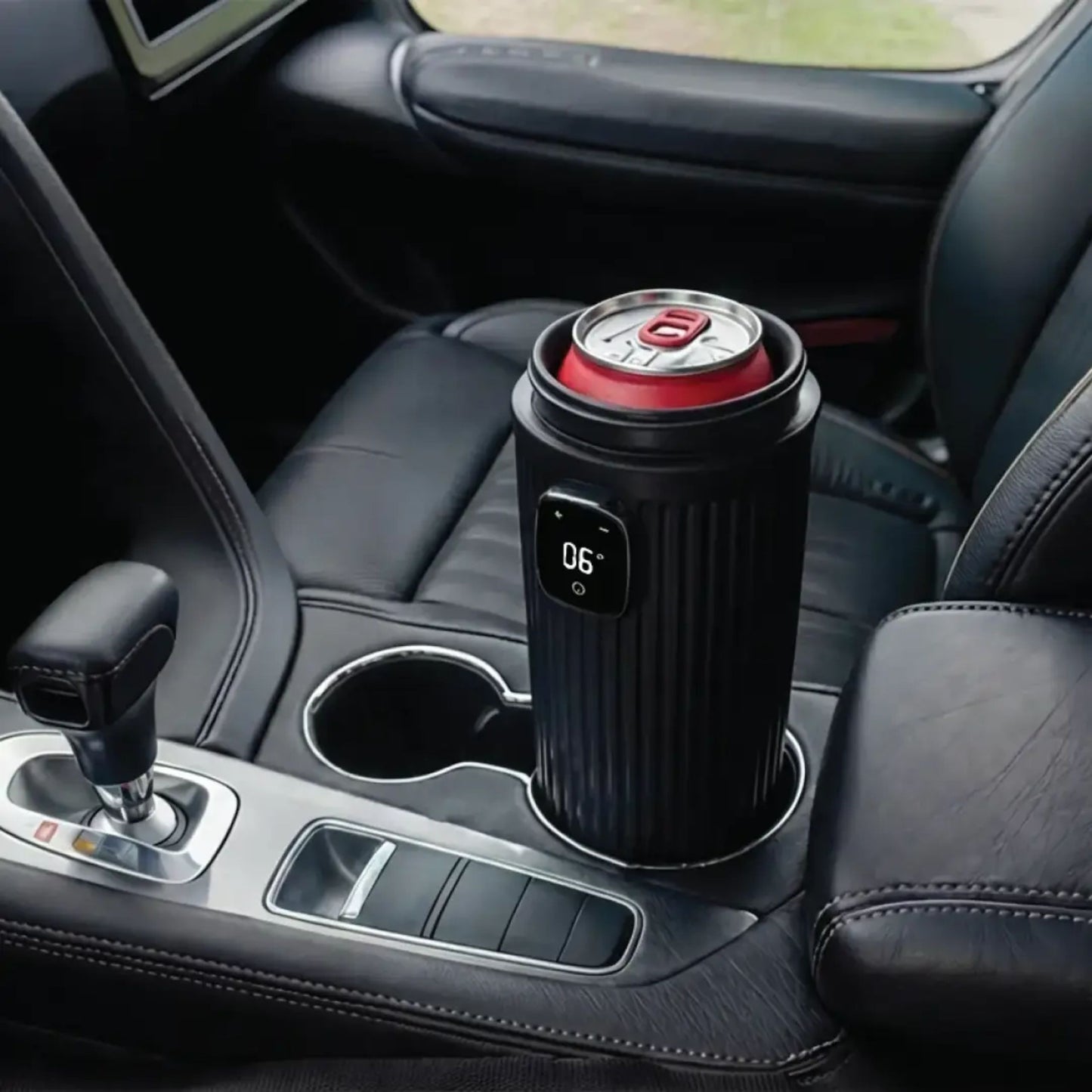 Porodo Kettura Intelligent Cooling and Heating Portable Electric Car Kettle - Black