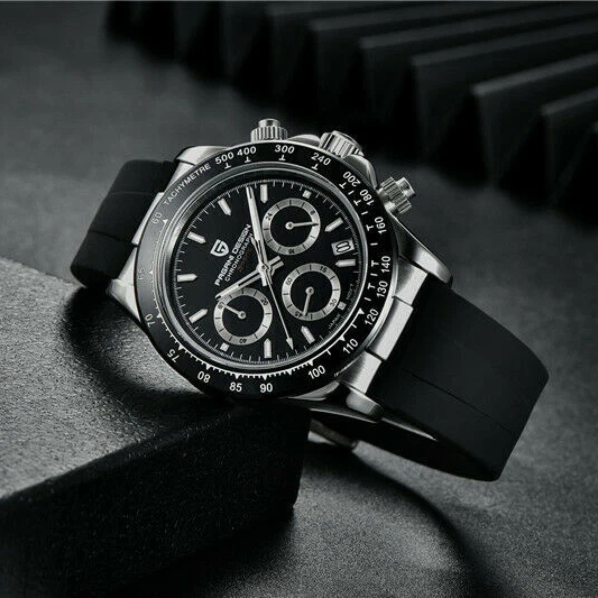 PAGANI DESIGN Men's Chronograph Benyar Watch - Black