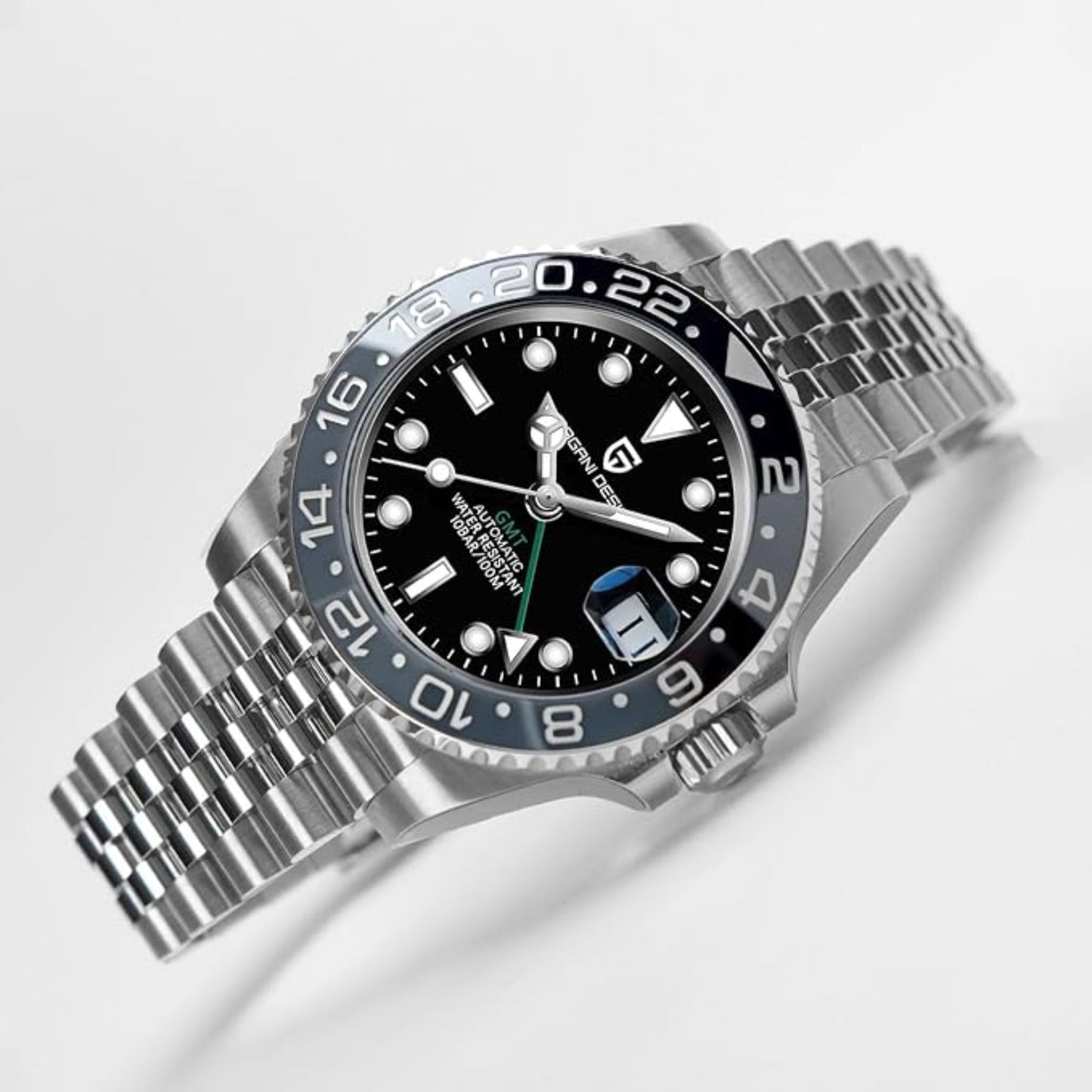 PAGANI DESIGN GMT Automatic Mechanical Men's Watch - Black