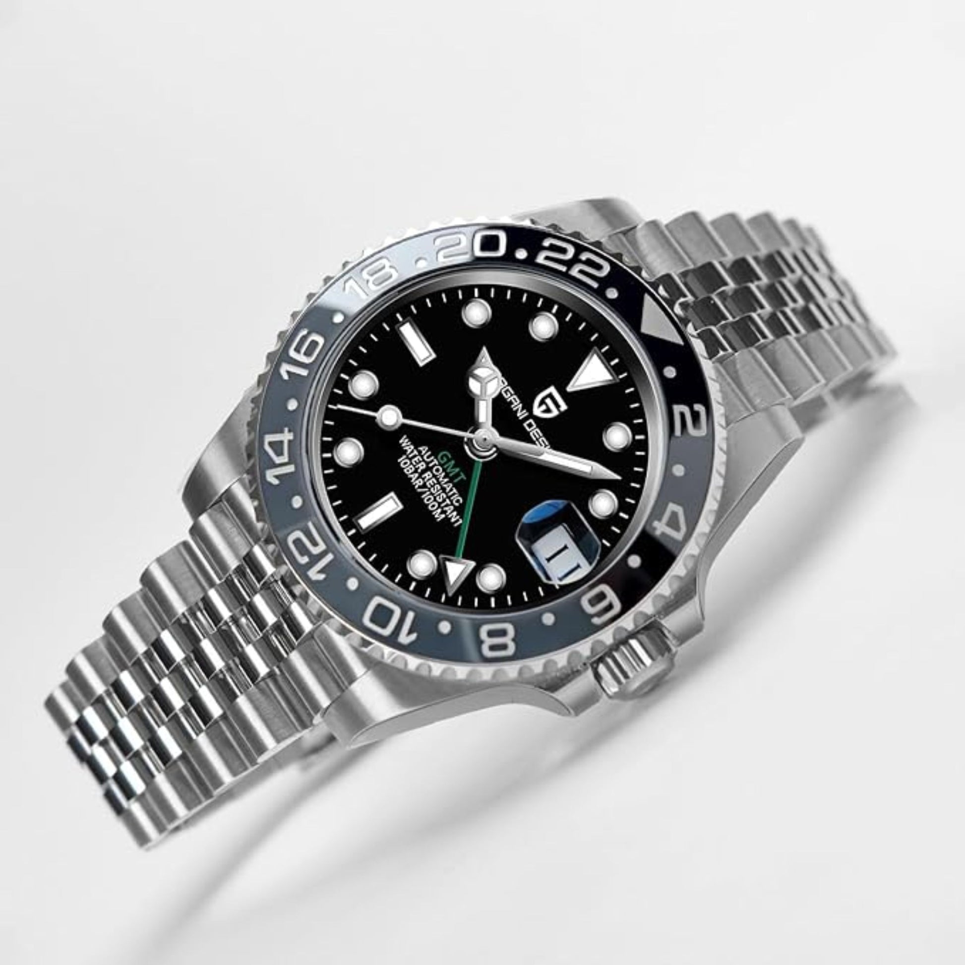 PAGANI DESIGN GMT Automatic Mechanical Men's Watch - Black