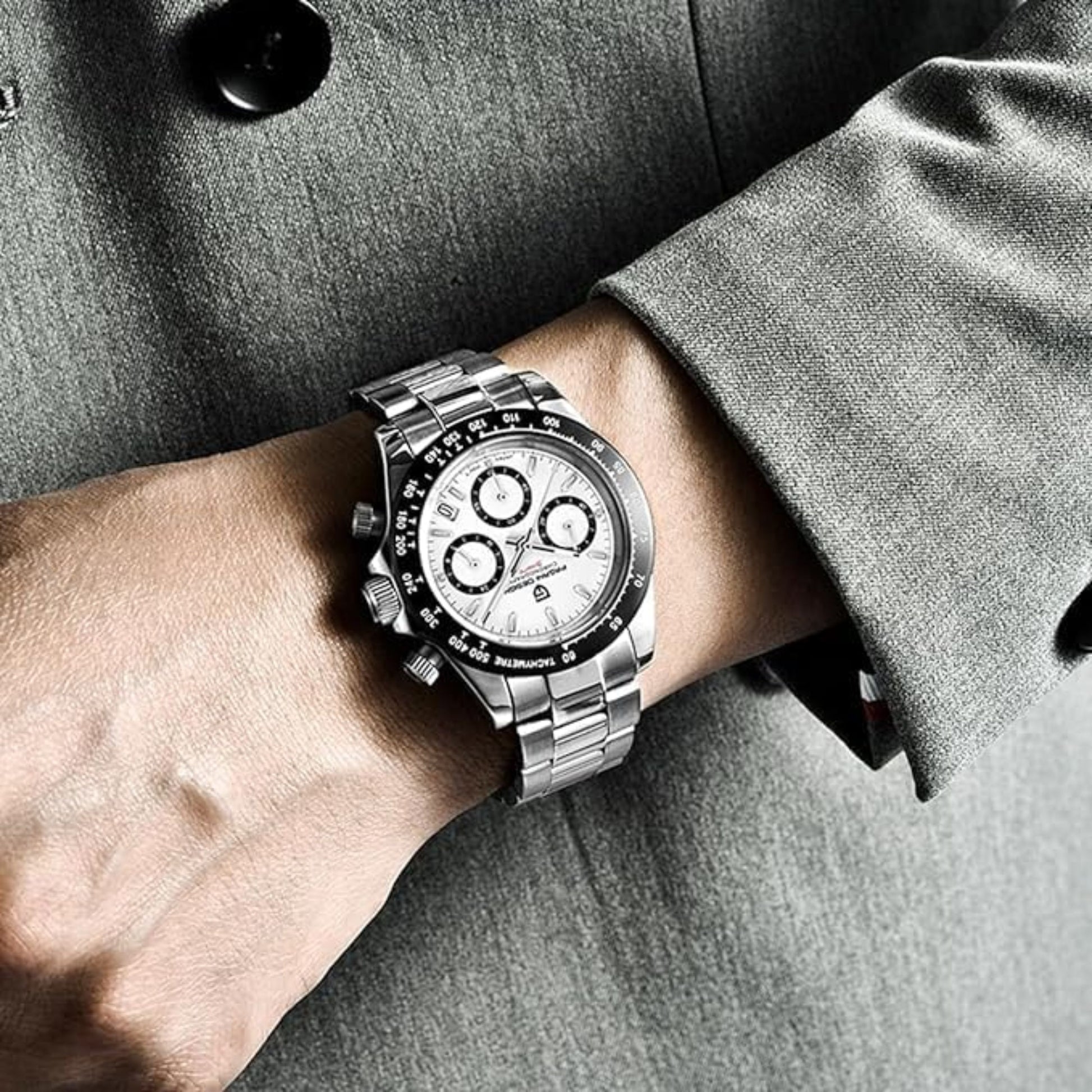 PAGANI DESIGN Men’s Chronograph Sport Watch – White