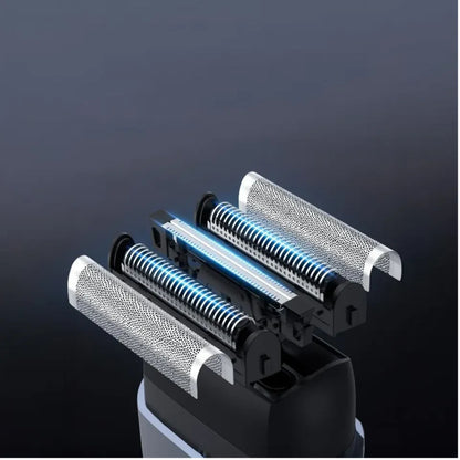 Green Lion Men's Shaver X Wet and Dry Use - Silver