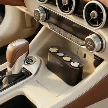 Green Lion Coin Dock Car Coin Organizer - Black