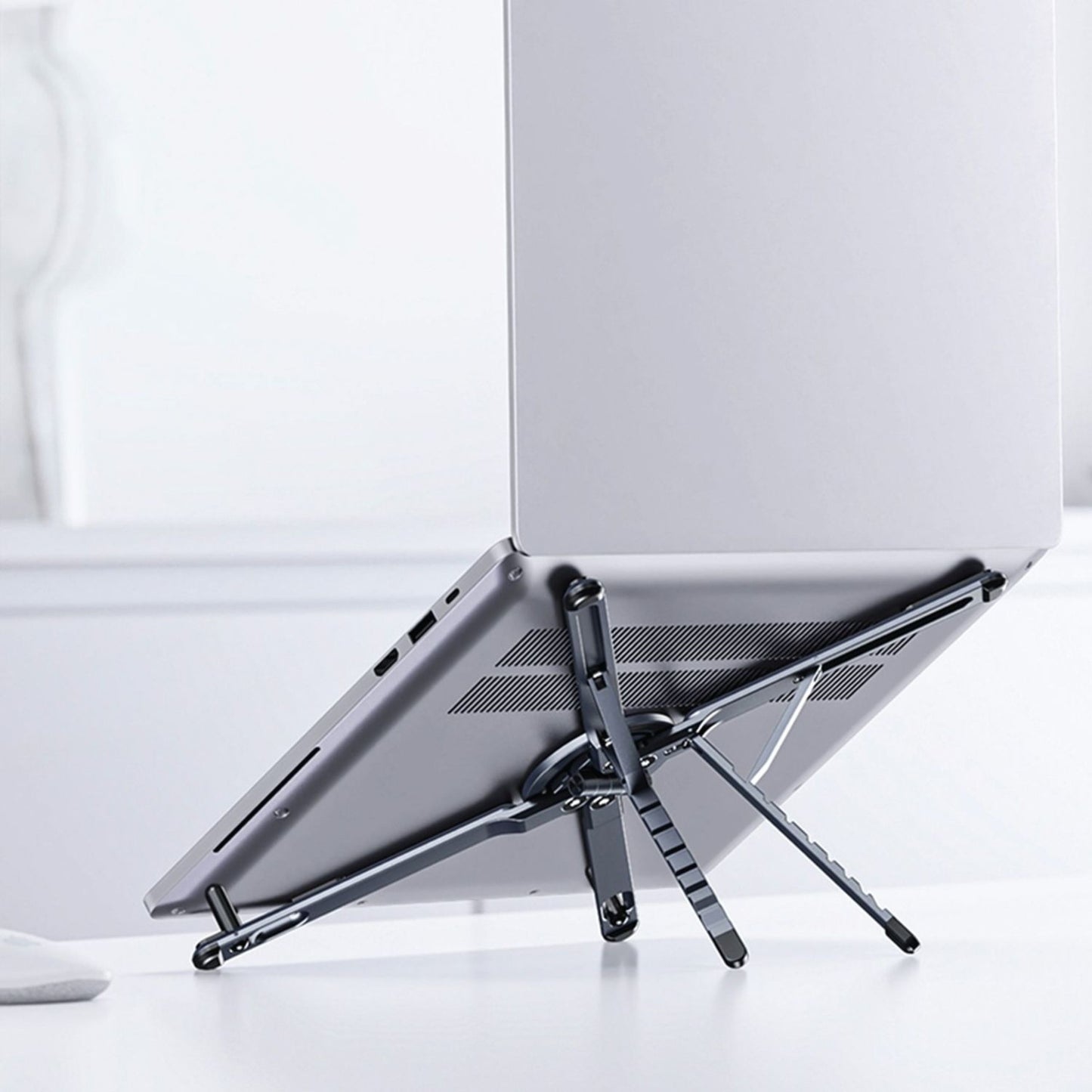 Green Lion Mag Fold Stand for Laptop, Tablets & Phones - Gray