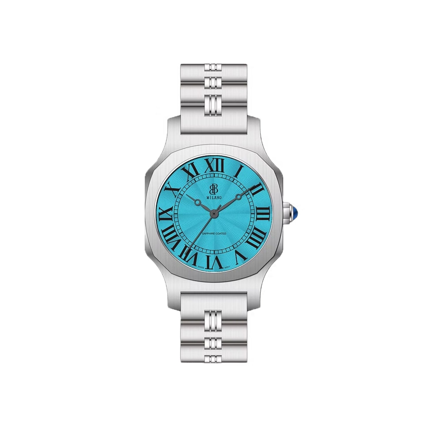 BBmilano Men's Neptune Latin Watch - Blue