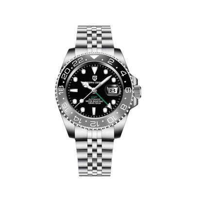 PAGANI DESIGN GMT Automatic Mechanical Men's Watch - Black