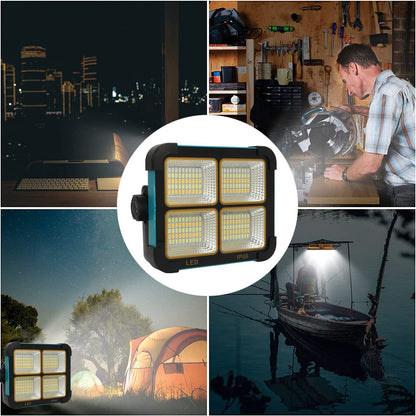 DLC Solar and Rechargeable Outdoor Camping Light DLC-32812 - Green