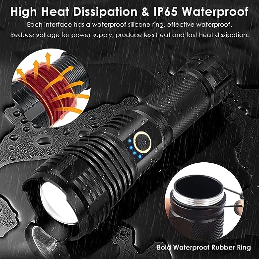 DLC Strong Light Flashlight DLC-32820 - Black