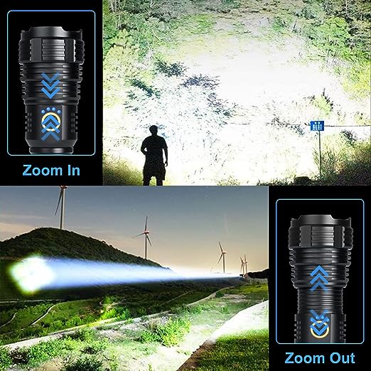 DLC Strong Light Flashlight DLC-32820 - Black