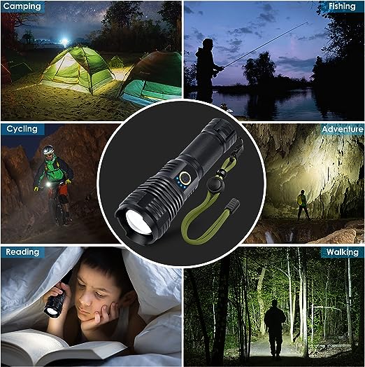 DLC Strong Light Flashlight DLC-32820 - Black