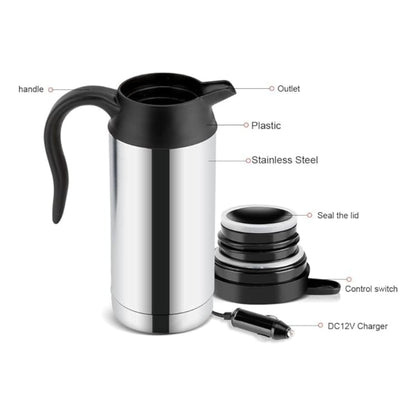 DLC Traveller Kettle 750ml HT2251 - Silver&Black