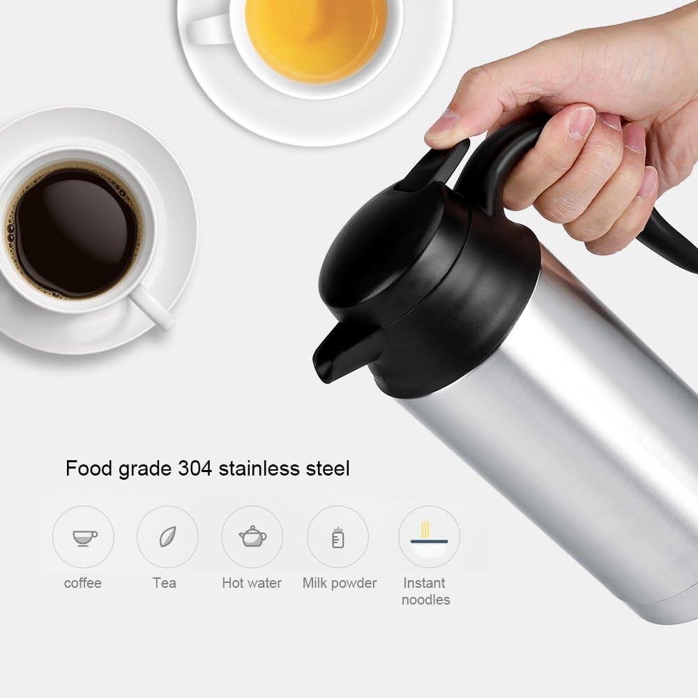 DLC Traveller Kettle 750ml HT2251 - Silver&Black