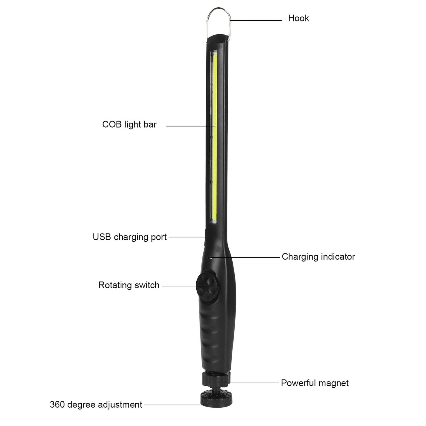 DLC Work Light 1200mAh DLC-32810 - Black