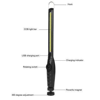 DLC Work Light 1200mAh DLC-32810 - Black