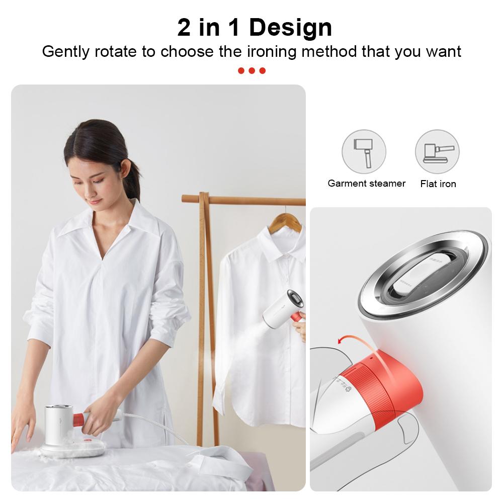 Deerma 2 in 1 Wireless Multifunctional Steam Ironing and Garment Steamers Machine HS218