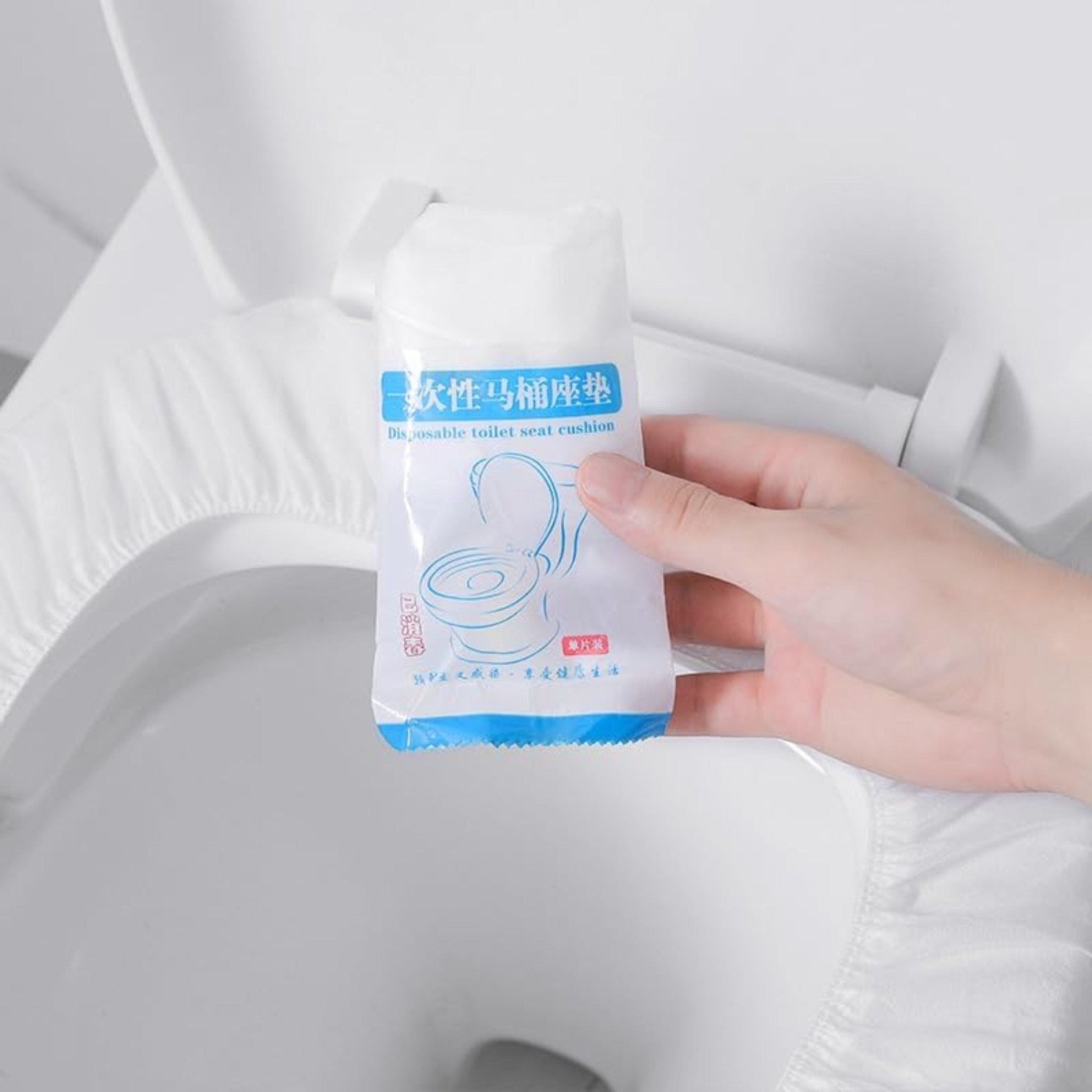 Disposable Toilet Seat Cushion - White