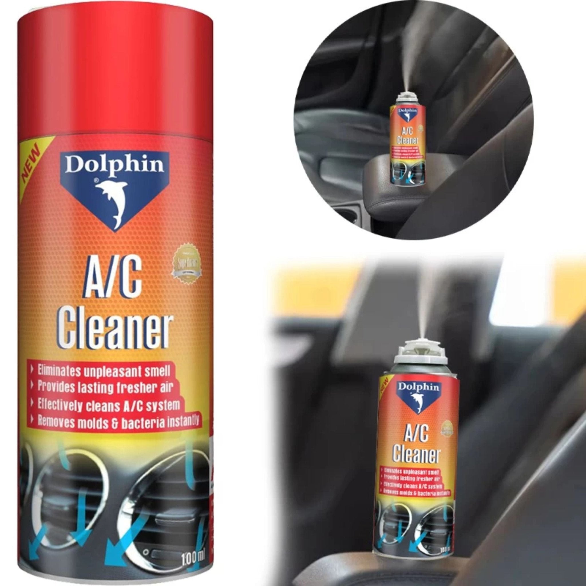 Dolphin Car AC Cleaner And Air Freshener Spray