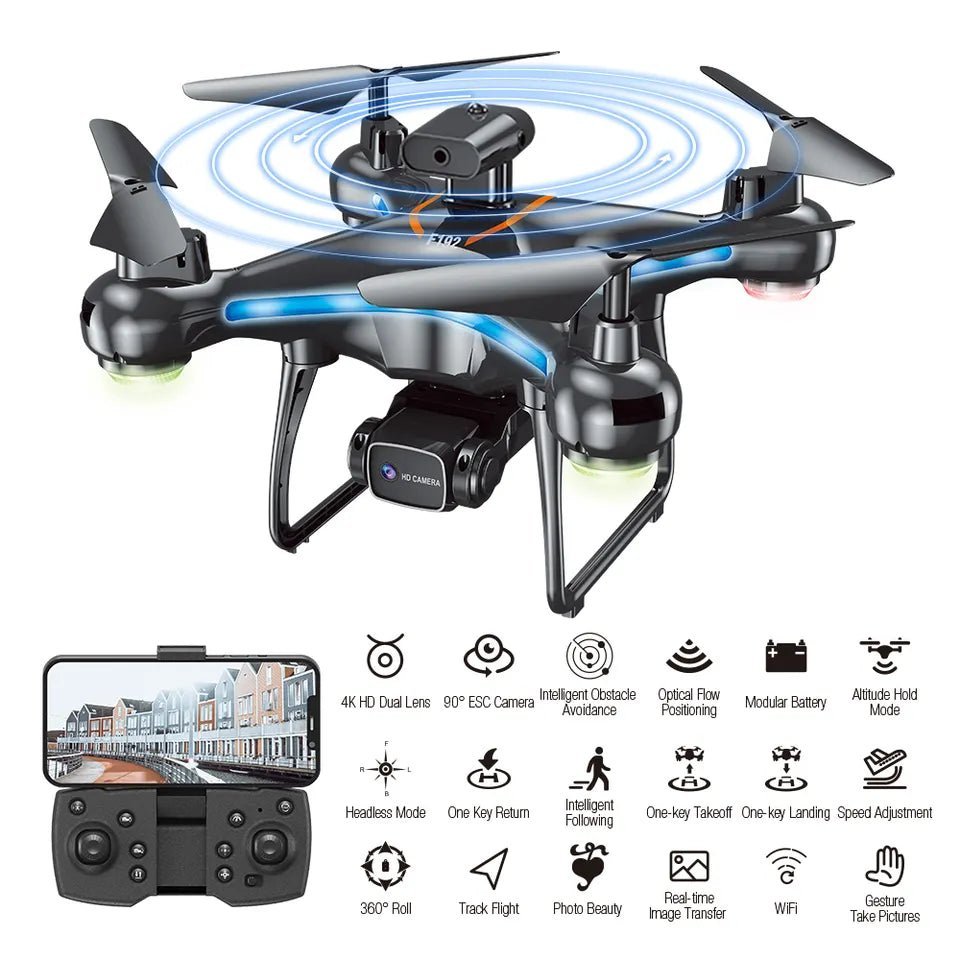 Drone F192 RC Helicopter HD Professional Dual Camera 4K