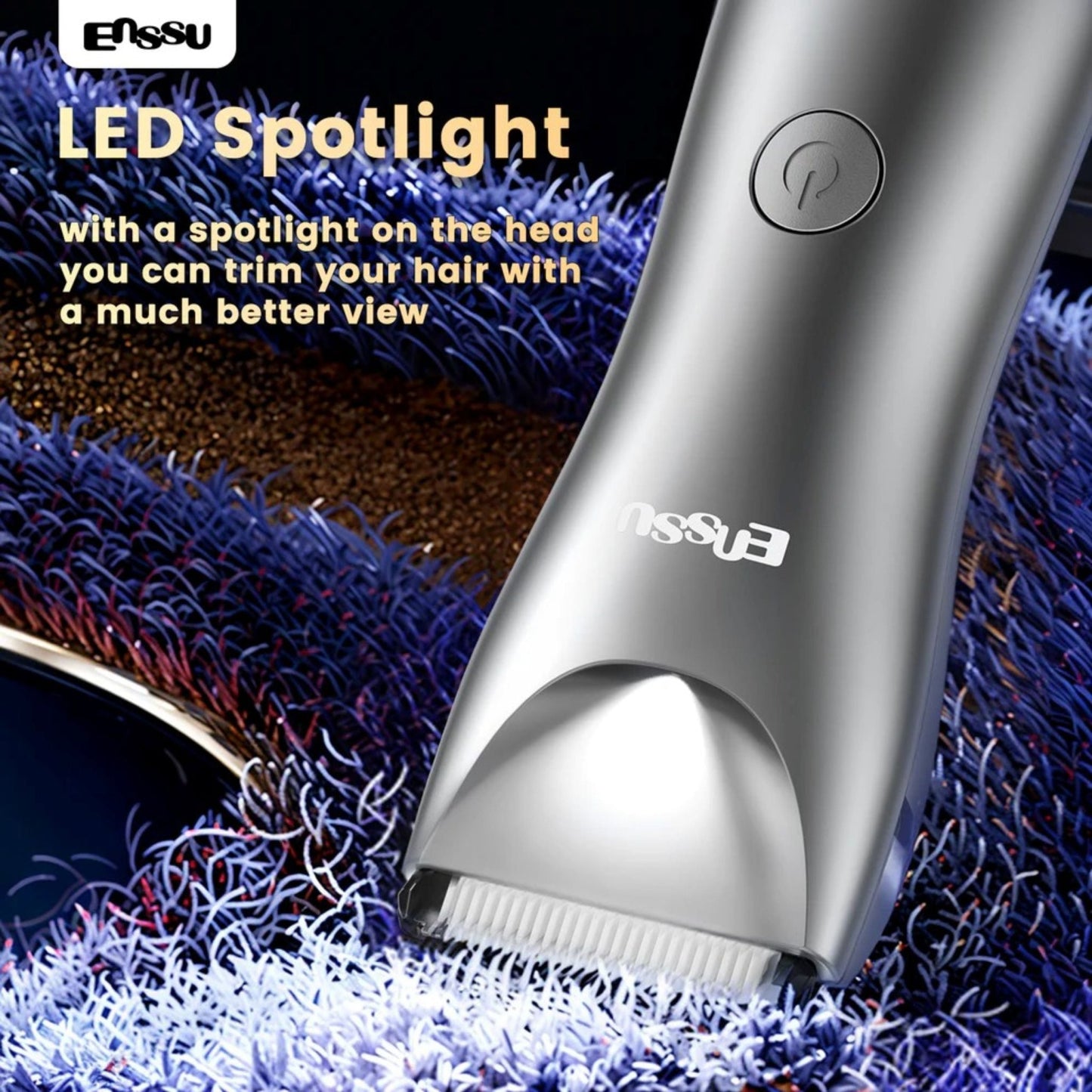 ENSSU Waterproof Hair Clipper - Gray