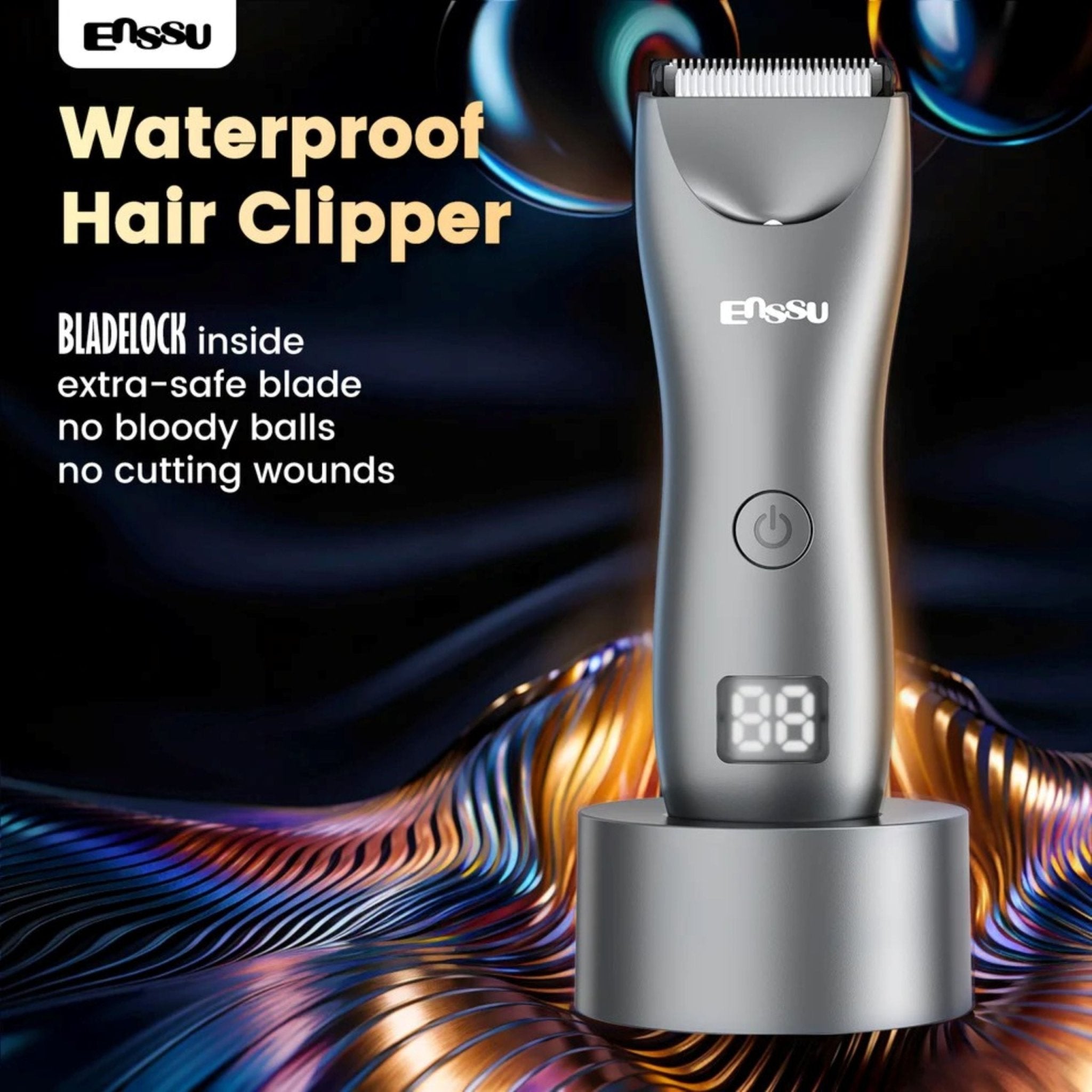 ENSSU Waterproof Hair Clipper - Gray
