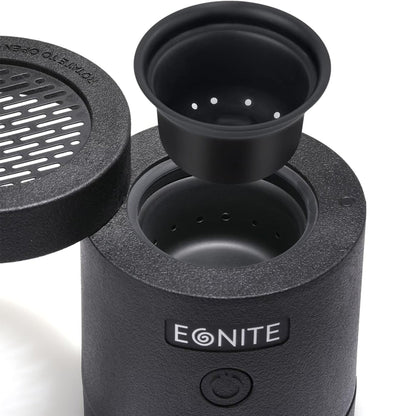 Egnite Bukhoor Burner with Storage and Rotating Lid - Black