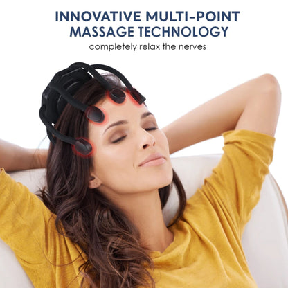 Electric Vibration Octopus Head Massager - Black