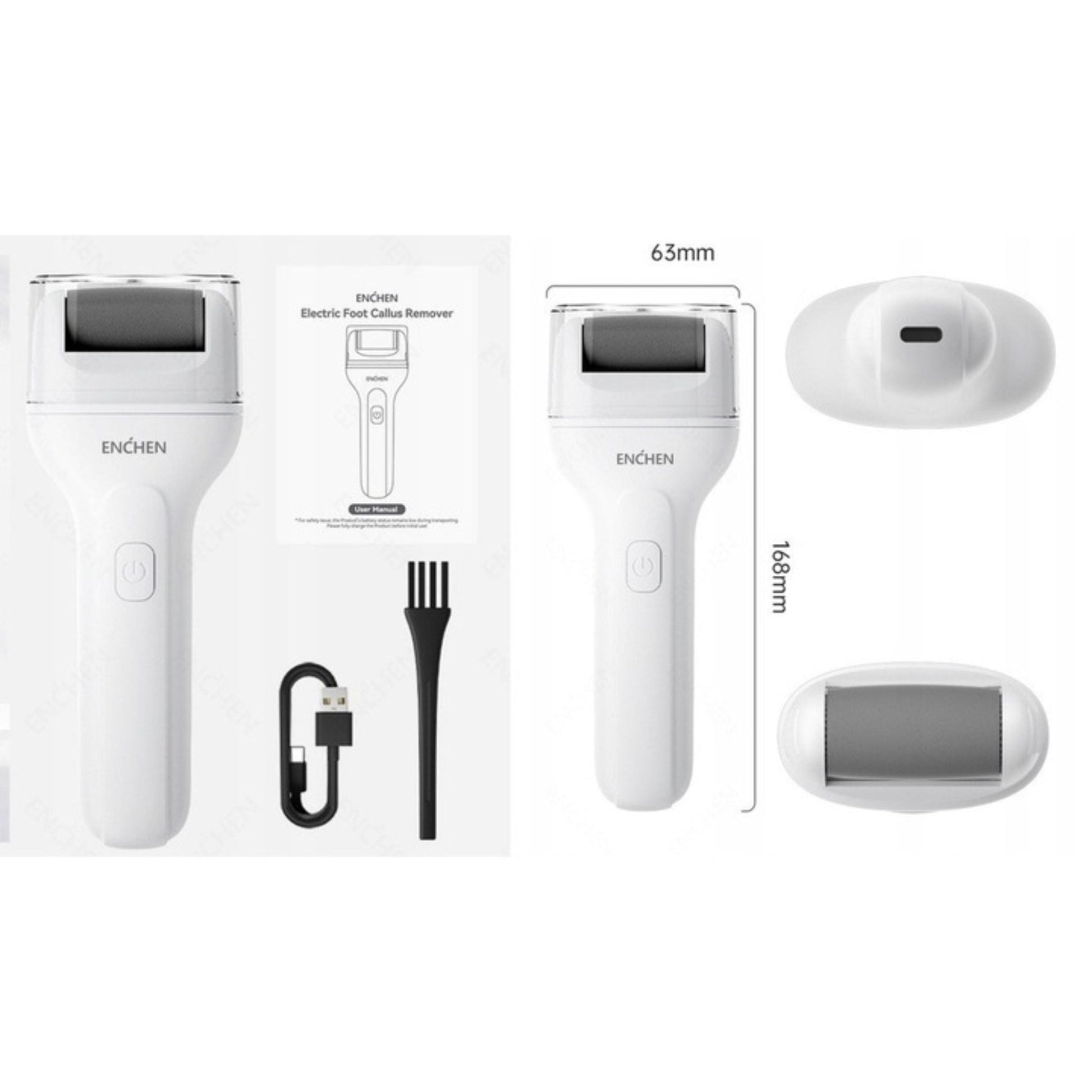 Enchen Electric Foot Callus Remover Rock 2 - White