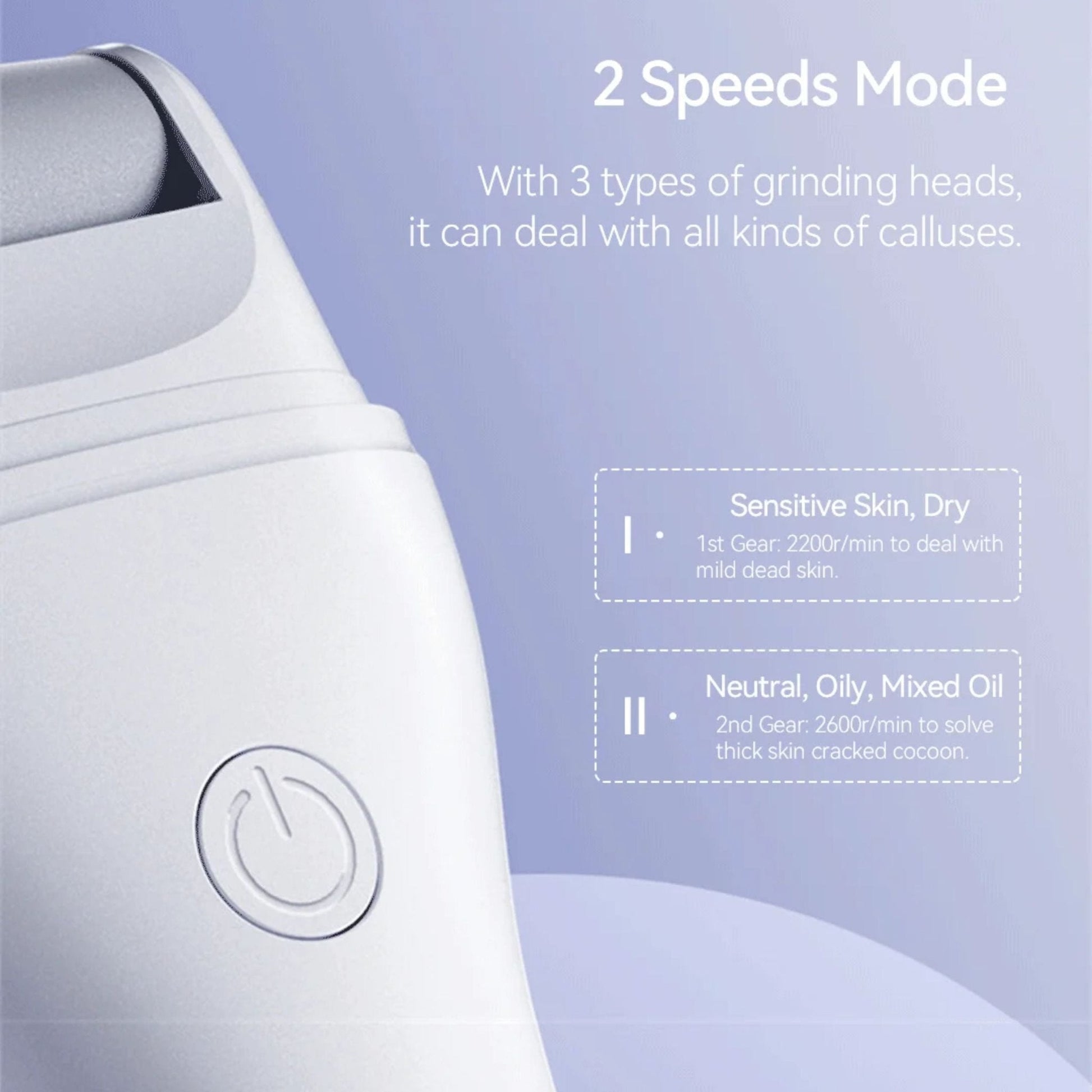 Enchen - Rock Electric Foot Callus Remover EMJ001 - White