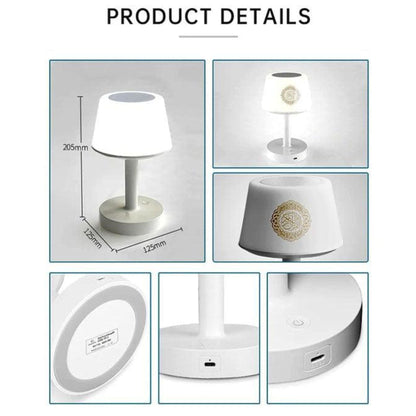 Equantu Desk lamp Azan Clock Quran Speaker - SQ917 - White