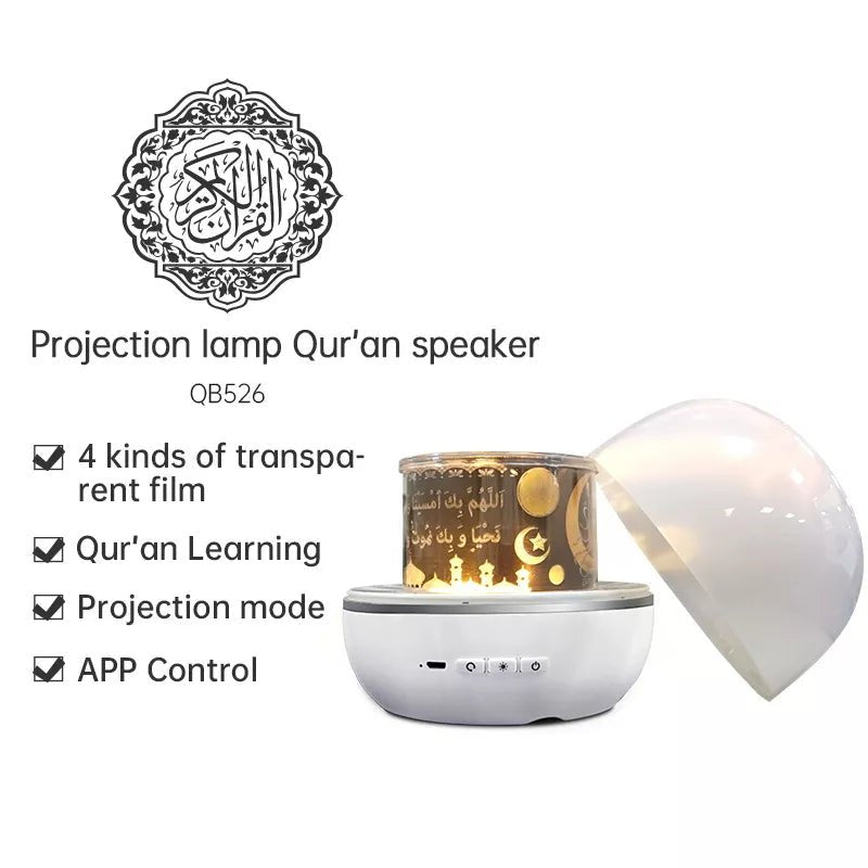 Equantu Rotating Projection Lamp Quran Speaker QB-526