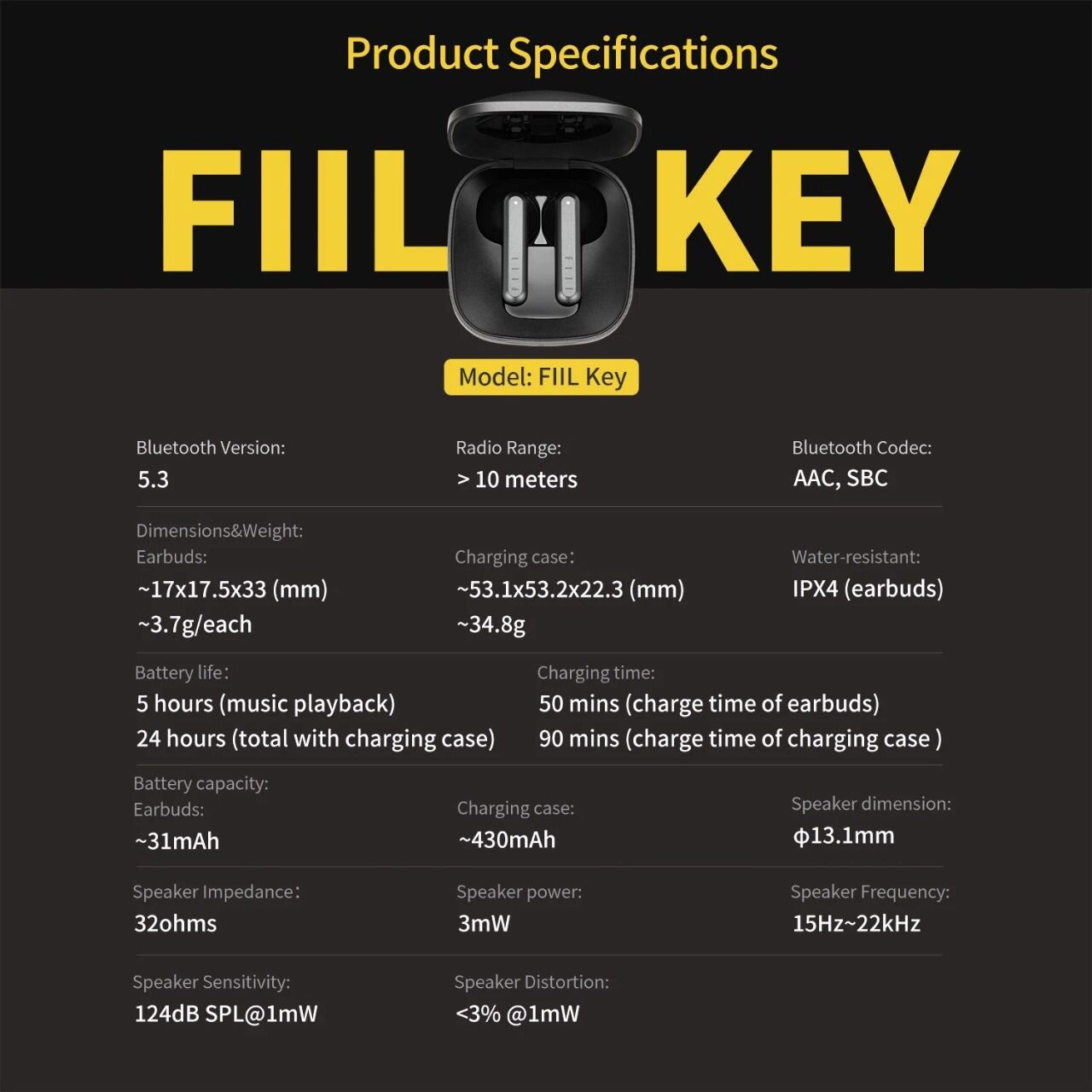 FIIL Key True Wireless Earphone F038 - Global