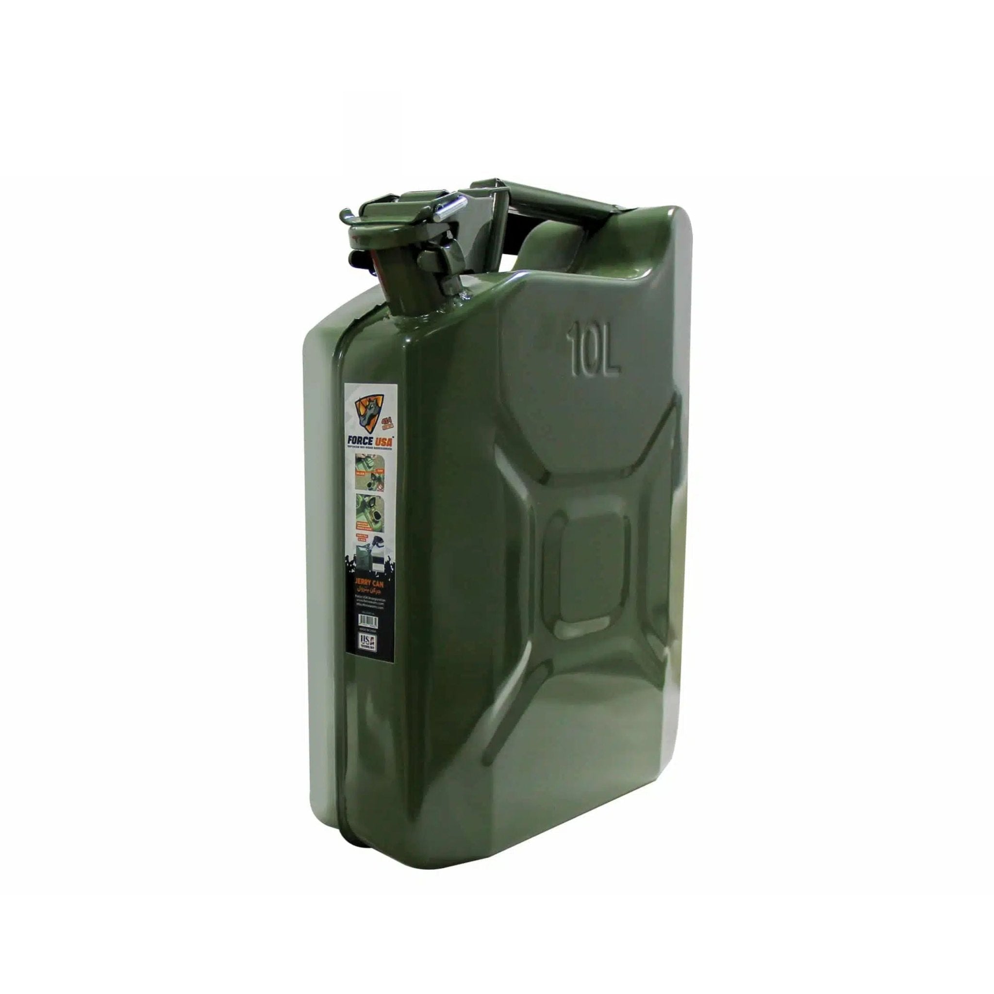 FORCE USA Jerry Can 10L JC001 - Green