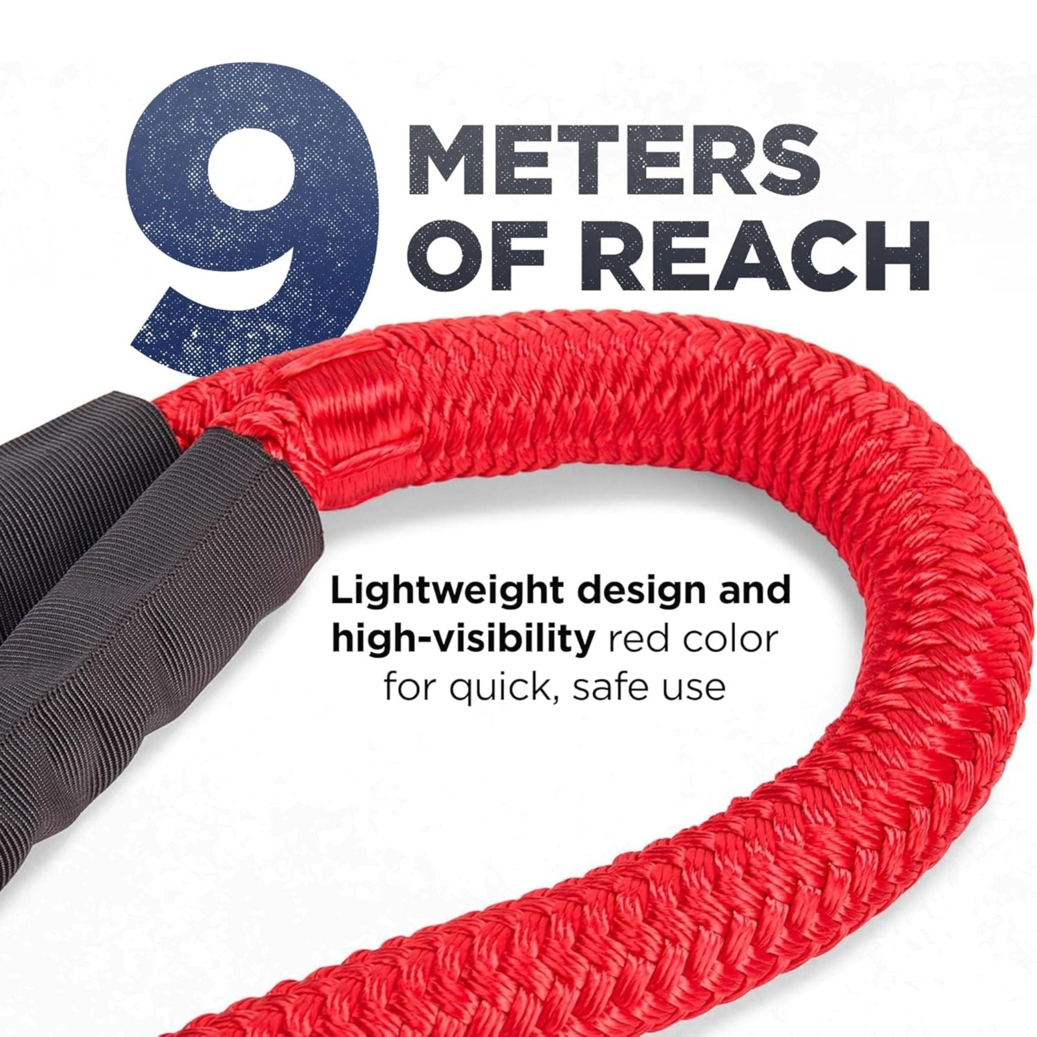 FORCE USA Kinetic Recovery Rope 19MM X 6M TB115-A - Red