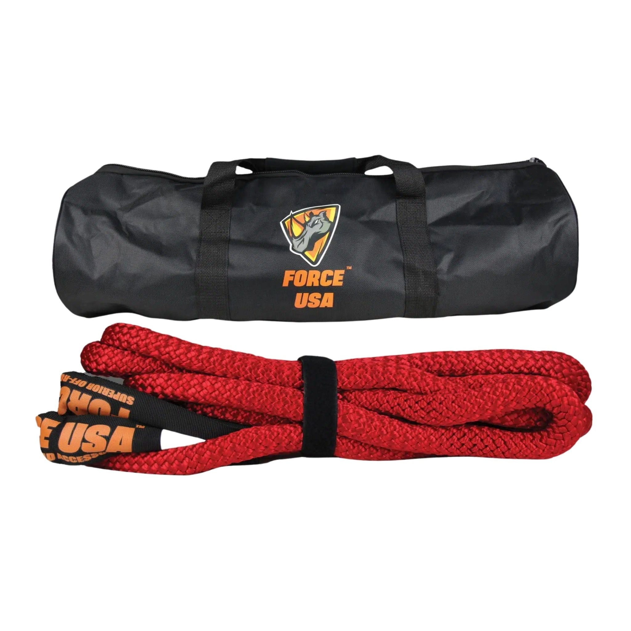 FORCE USA Kinetic Recovery Rope 19MM X 6M TB115-A - Red