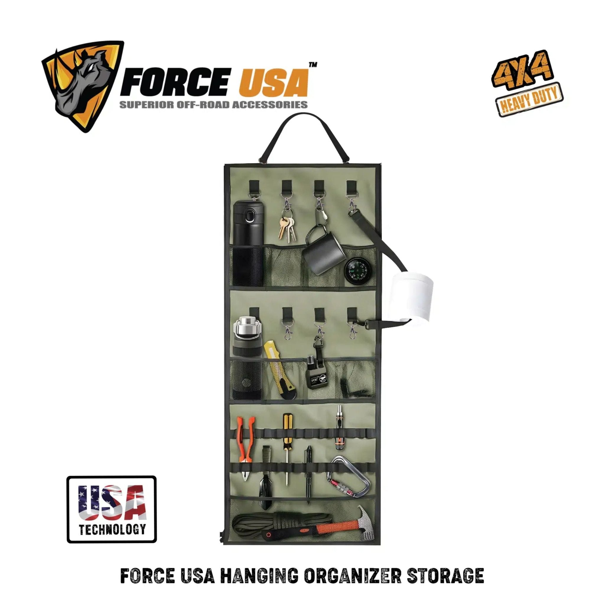 FORCE USA Organizer Multi Purpose ORG007 - Green