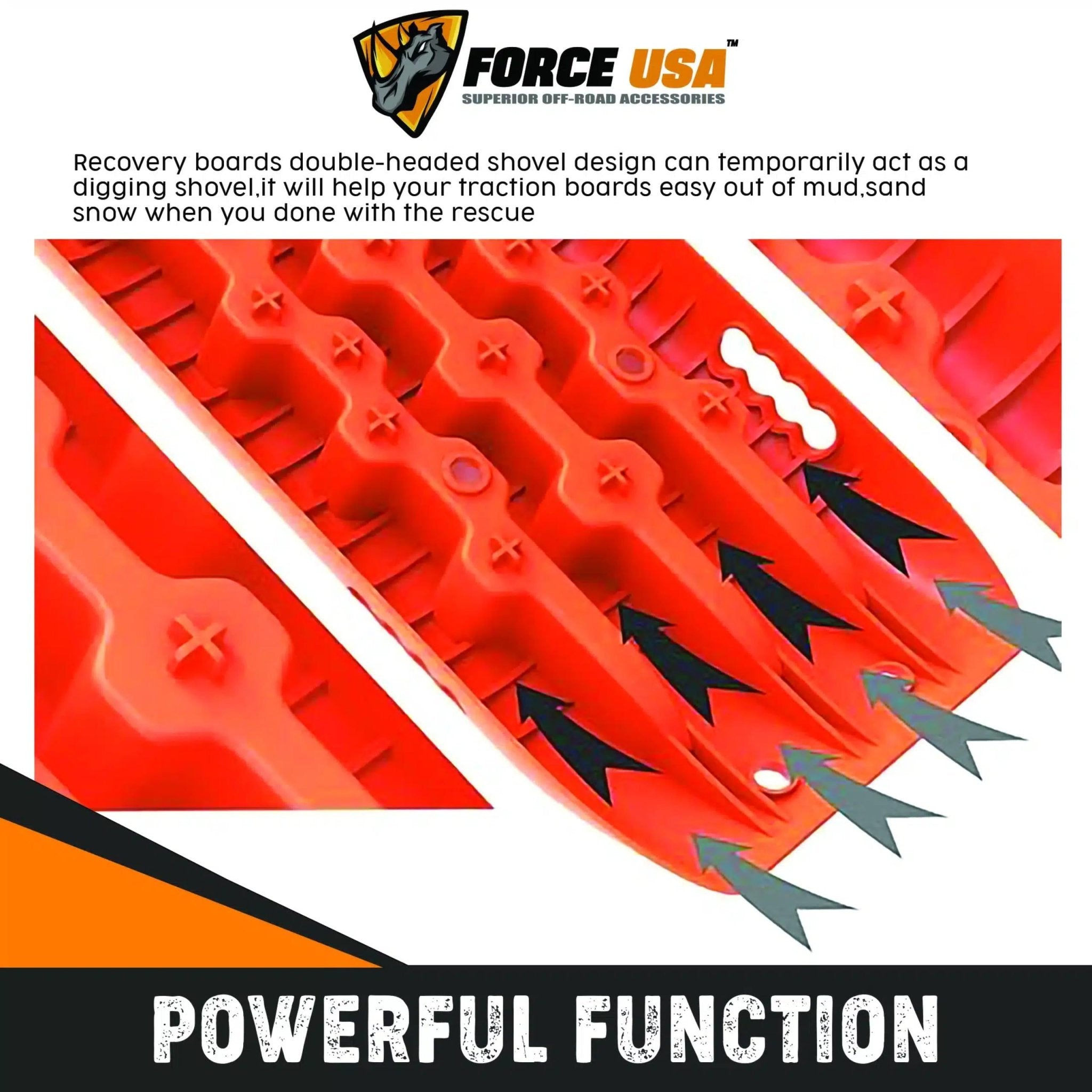 FORCE USA Recovery Track Board RTB001-A - Orange